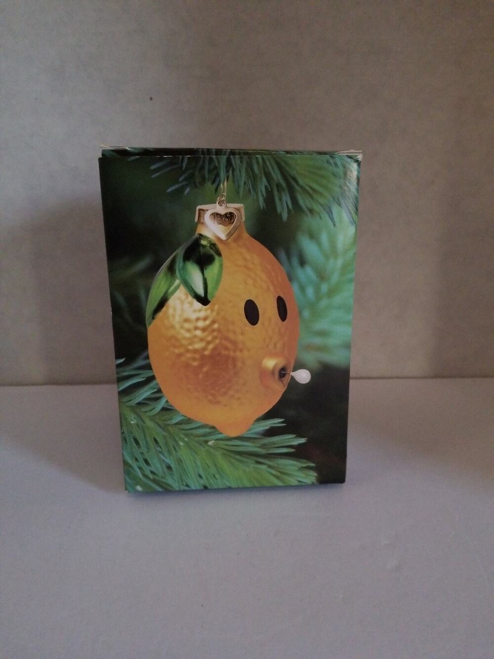The Wonderful POM Seedless Lemon Blown Glass Promotional Christmas Ornament